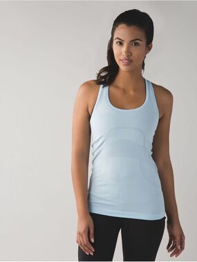 Lululemon Swiftly Tech Racerback Tank Top Size 6 Light Blue